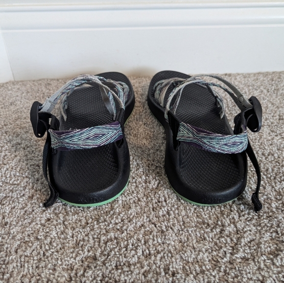 Chaco ZX/2 Classic Sandal Purple, Teal, Grey sz 10 - Picture 4 of 6